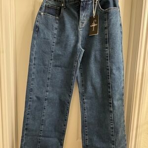 Flattering Blue Relaxed Women's Jeans
